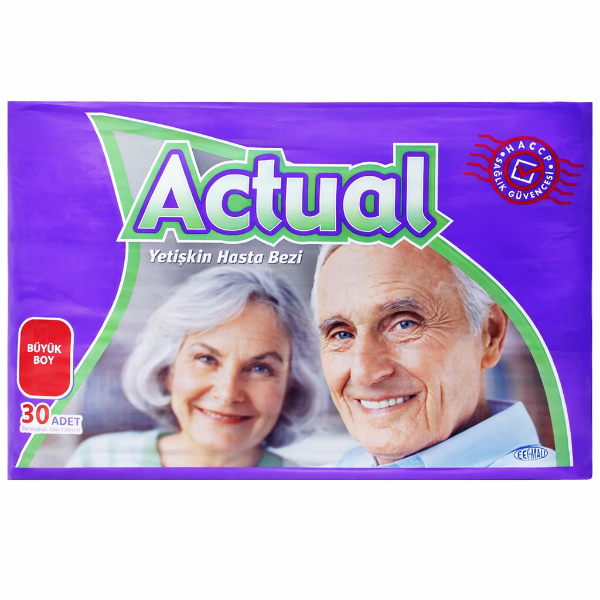 Actual Hasta Altı Bezi Büyük Boy 30'lu